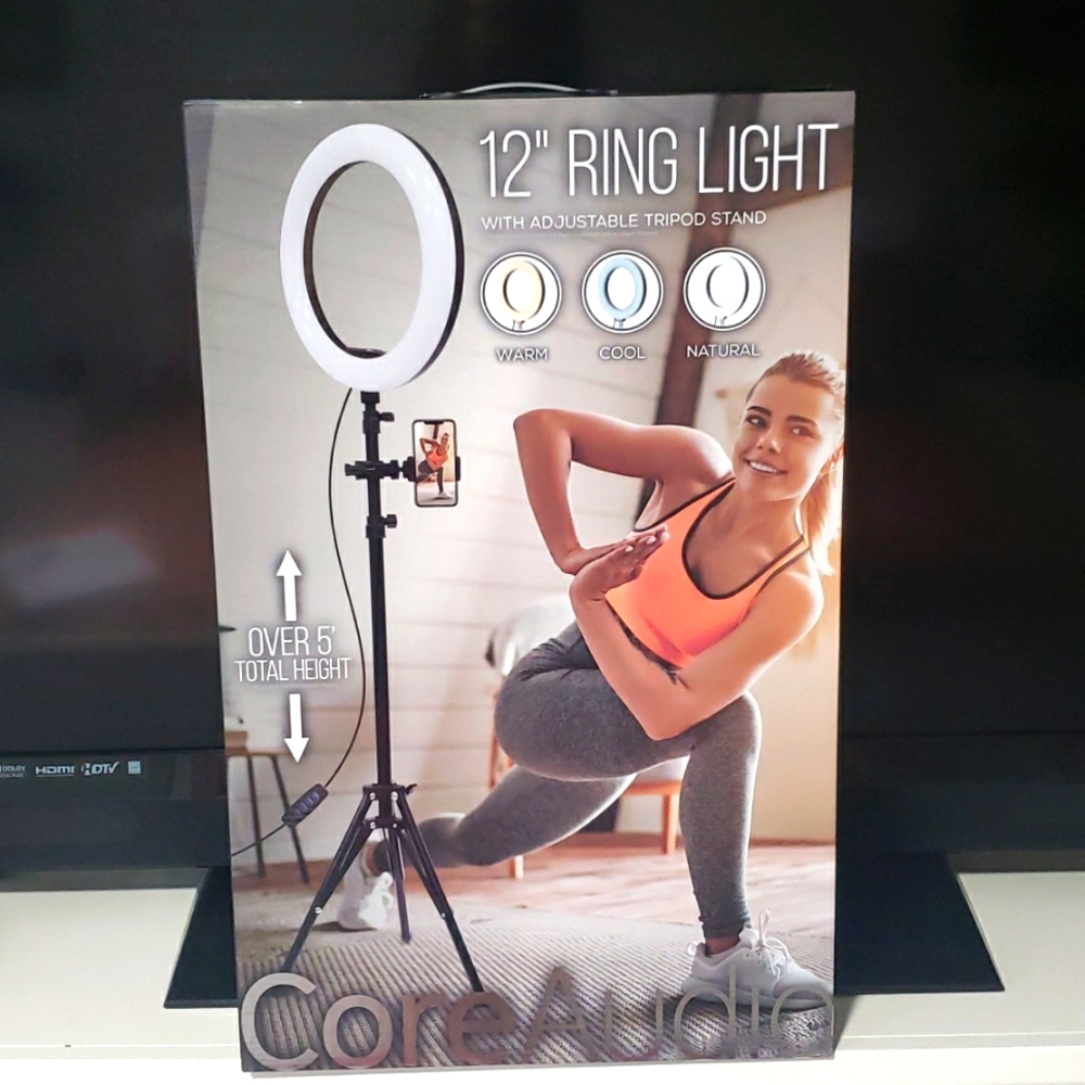12" Ring Light w/ adjustable tripod stand
